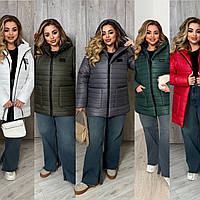 Жіноча осіння куртка 48-50,52-54,56-58,60-62 всі кольори