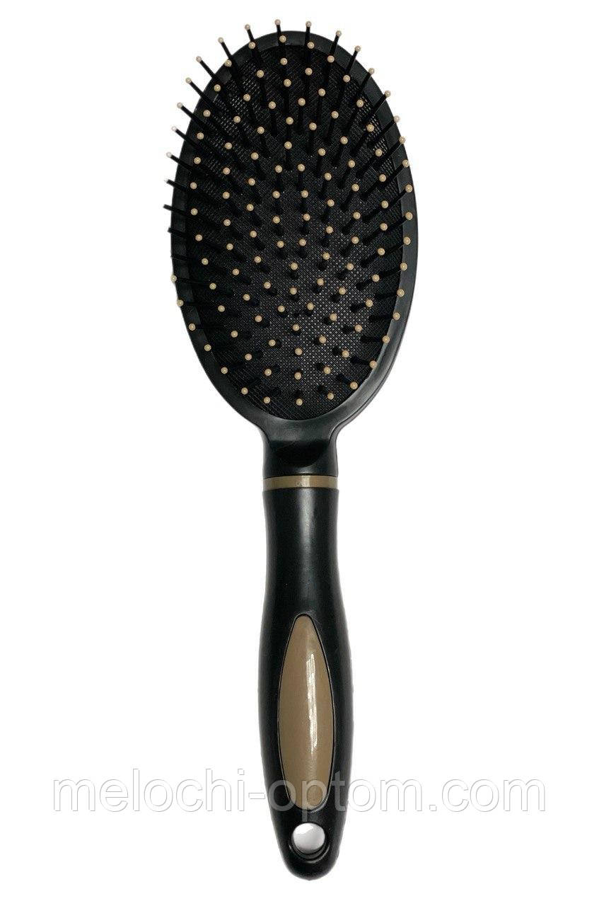 Гребінець щітка для волосся кругла з ручкою, 25 см