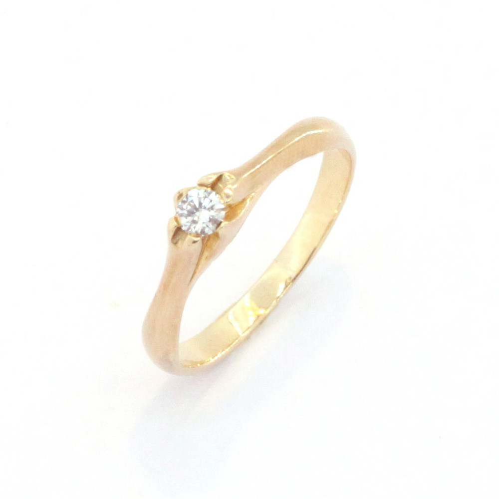 Золотое кольцо с бриллиантом - фото 1 - id-p414643240
