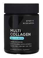 Sports Research Multi Collagen Types I, II, III, V, X 1600 mg 90 Caps