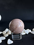 Персиковий місячний камінь натуральний сфера шар коло з натурального місячного каменю 38 мм., фото 4