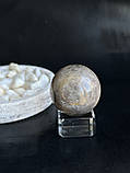 Чорний місячний камінь сфера шар коло з натурального місячного каменю адуляр 33 мм., фото 5