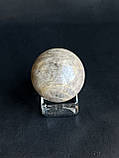 Чорний місячний камінь сфера шар коло з натурального місячного каменю адуляр 33 мм., фото 2