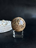 Чорний місячний камінь сфера шар коло з натурального місячного каменю адуляр 36 мм., фото 2