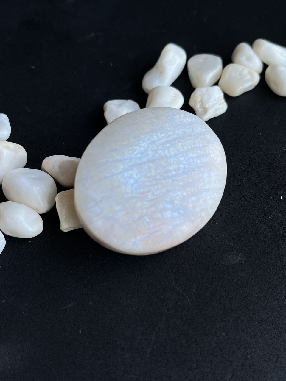 Кабошон натуральний місячний камінь овал камінь без оправи кабошон палм адуляр, фото 1