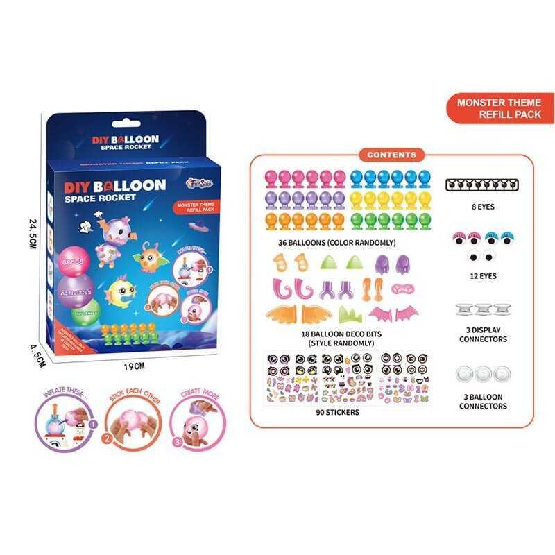 Запаска для гри - кульки, наліпки, оченята, аксесуари T 322