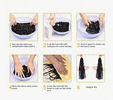 Шиньйон рівний на утяжці з термоволокна – колір Бургундія 90 см, фото 5