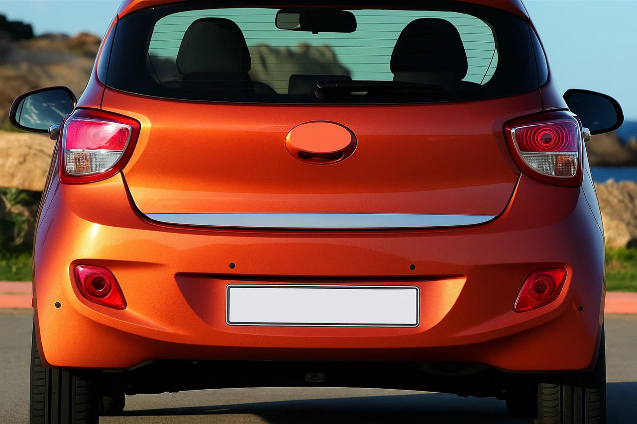 Накладка на багажник нержавейка для Hyundai I-10 2014-2017 гг, фото 1