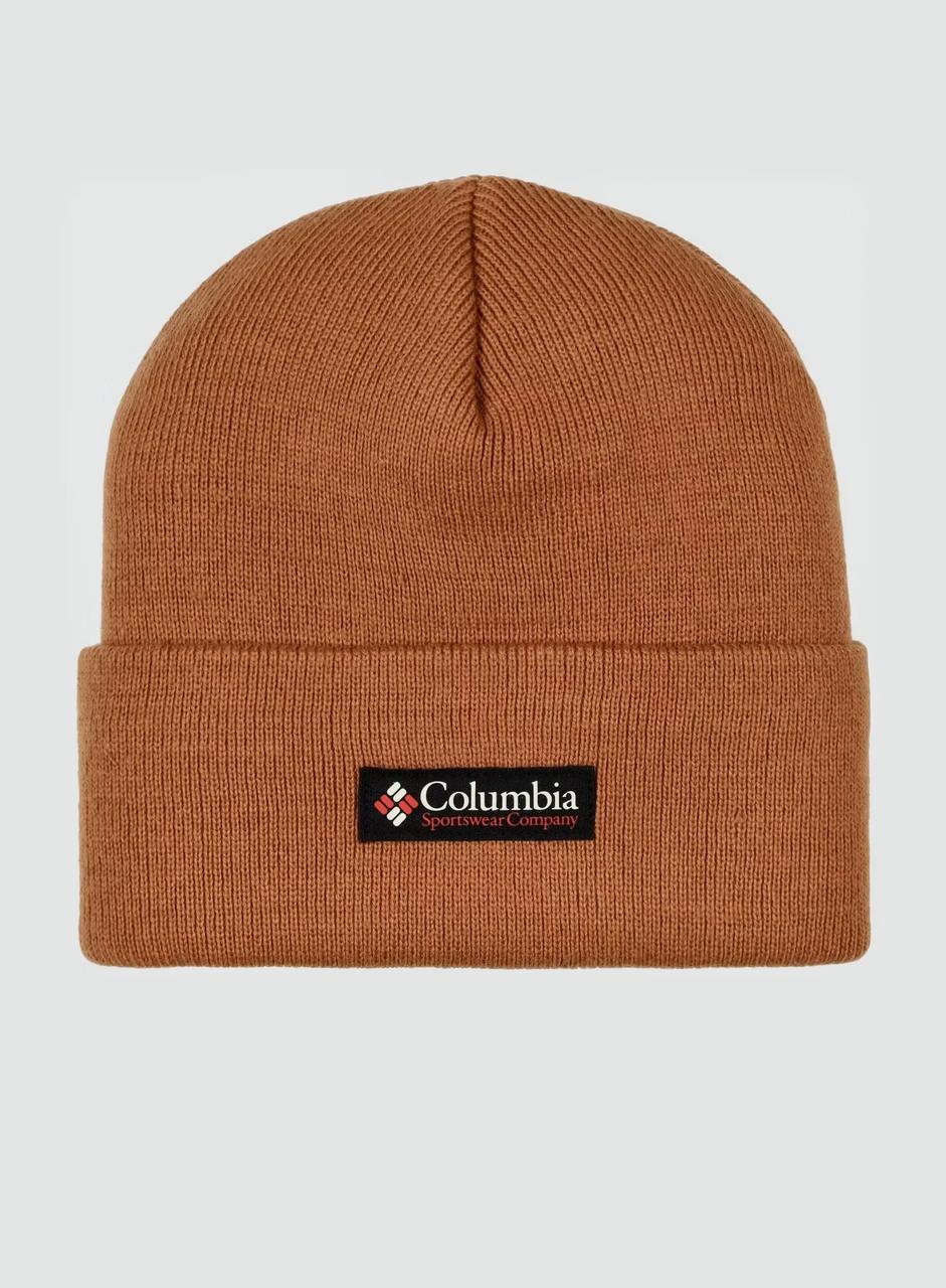 В'язана шапка біні Columbia з логотипом 1159842587 (Коричневий One size), фото 1