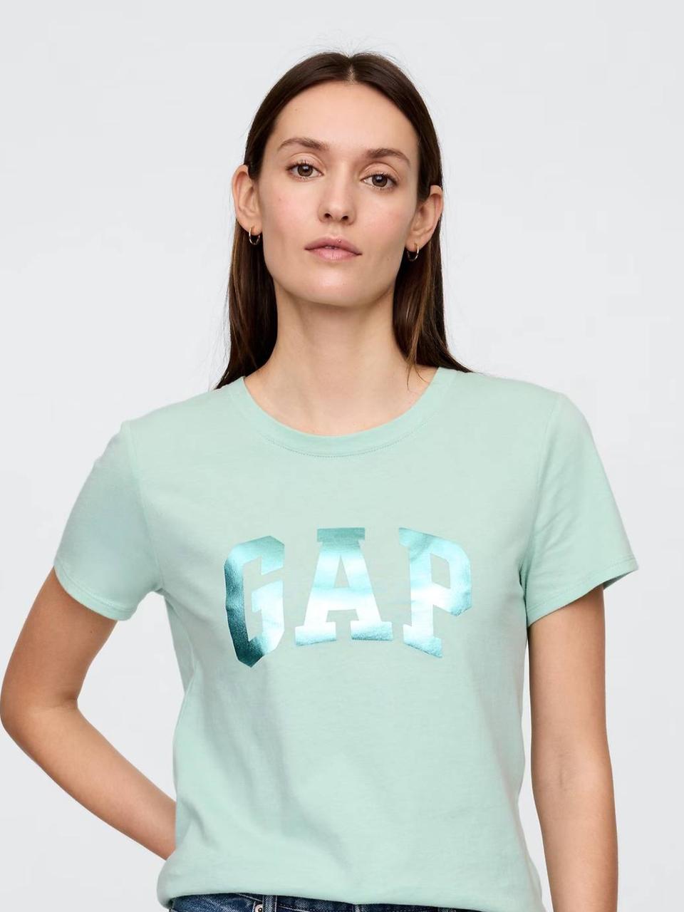 Жіноча футболка GAP з логотипом 1159843725 (Зелений M), фото 1