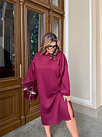 Трикотажна сукня в спортивному стилі великого розміру, фото 2