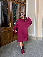 Трикотажна сукня в спортивному стилі великого розміру, фото 4