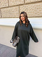 Трикотажна сукня в спортивному стилі великого розміру, фото 3