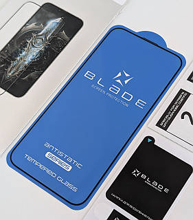 Защитное стекло BLADE ANTISTATIC для iPhone 14 Pro Max | Противоударное защитное стекло на Айфон 14 Про Макс