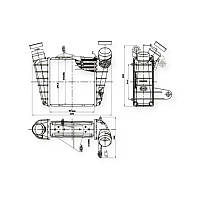 Радіатор інтеркулера Skoda Fabia, Roomster 99-
