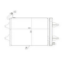 Радіатор кондиціонера Skoda Fabia, Roomster 99-