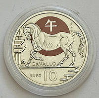 Сан-Маріно 10 євро 2024, Рік коня в капсулі