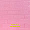 Самоклеюча декоративна 3D панель під рожеву цеглу 700x770x3 мм, фото 3