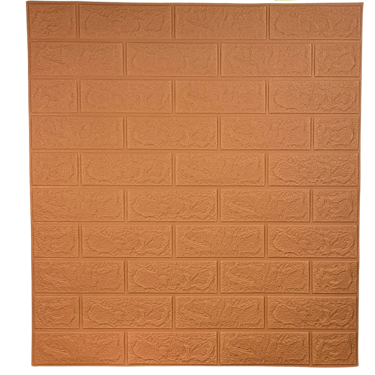 Самоклеюча 3D панель під цеглу кава з молоком 700x770x3 мм, фото 1