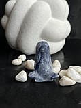 Гея богиня Землі статуетка фігурка з натурального каменю синій авантюрин ., фото 4
