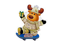 Декор-підвіска новорічна 41*28см Merry Christmas-Олень R90820 ТМ STENSON