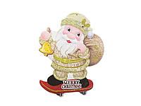 Декор-підвіска новорічна 41*28см Merry Christmas-Санта1 R90820 ТМ STENSON