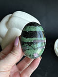 Рубін в цоїзиті натуральний овал камінь цоїзит рубін. 63*43*24 мм, фото 6
