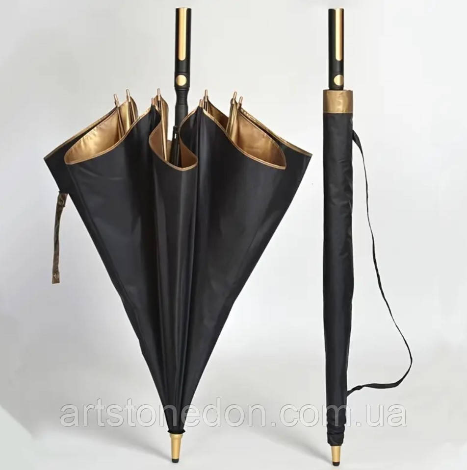 Гольф парасоля з золотистими вставками, фото 1