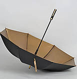 Гольф парасоля з золотистими вставками, фото 4