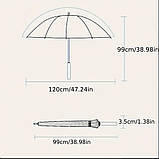Гольф парасоля з золотистими вставками, фото 5