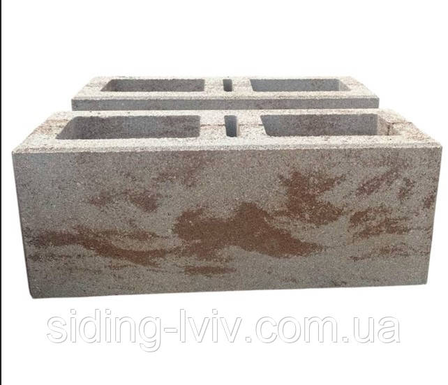 Блоки бетонні для паркану Онікс, фото 1