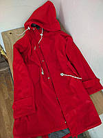 Дощовик жіночий куртка плащ з капюшоном Amundsens Fjell 40 розмір Червоний