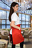 Фартух Lux Form на пояс водовідштовхувальний для повара офіціанта бармена бариста червоний, фото 2