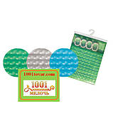 Силіконова шторка для ванної кімнати з 3D ефектом, розмір 180х180 см., біло-прозора, фото 8