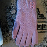 Жіночі рукавички з бантиком Корона, фото 2