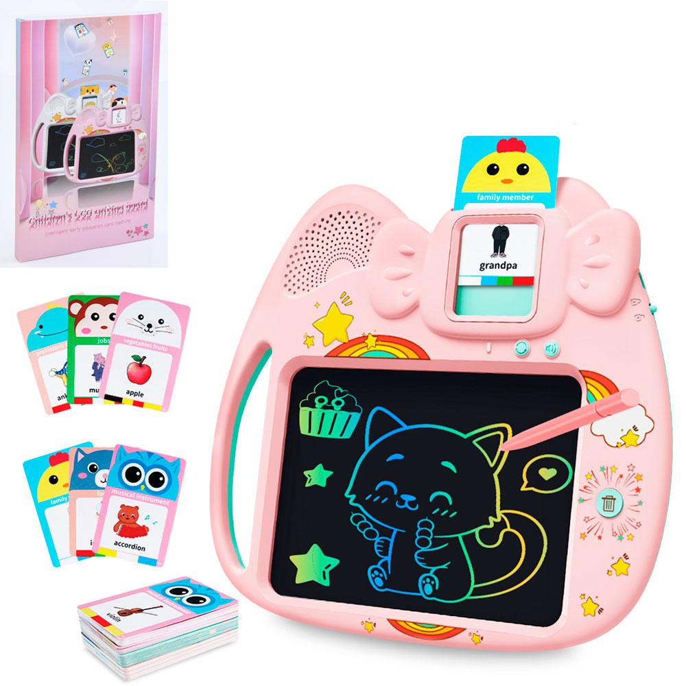 LCD планшет HRX03085Y для малювання,навчальний,8дюймів,кольоровий,акум,музика(англ.),USB,карти,кор., фото 1