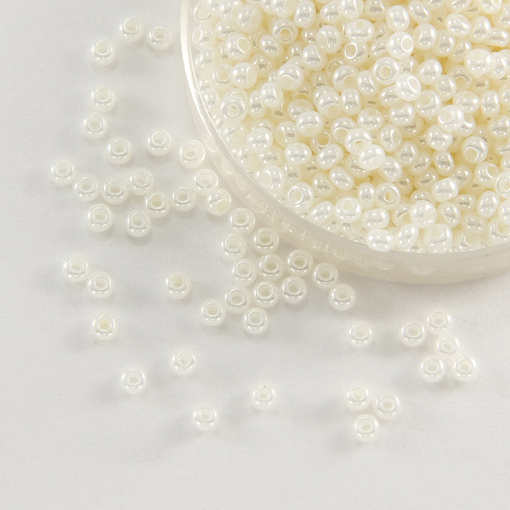Бісер 57206 Чеський Preciosa 10/0, Перловий S, Слонова Кістка, Круглий, 50 г, фото 1