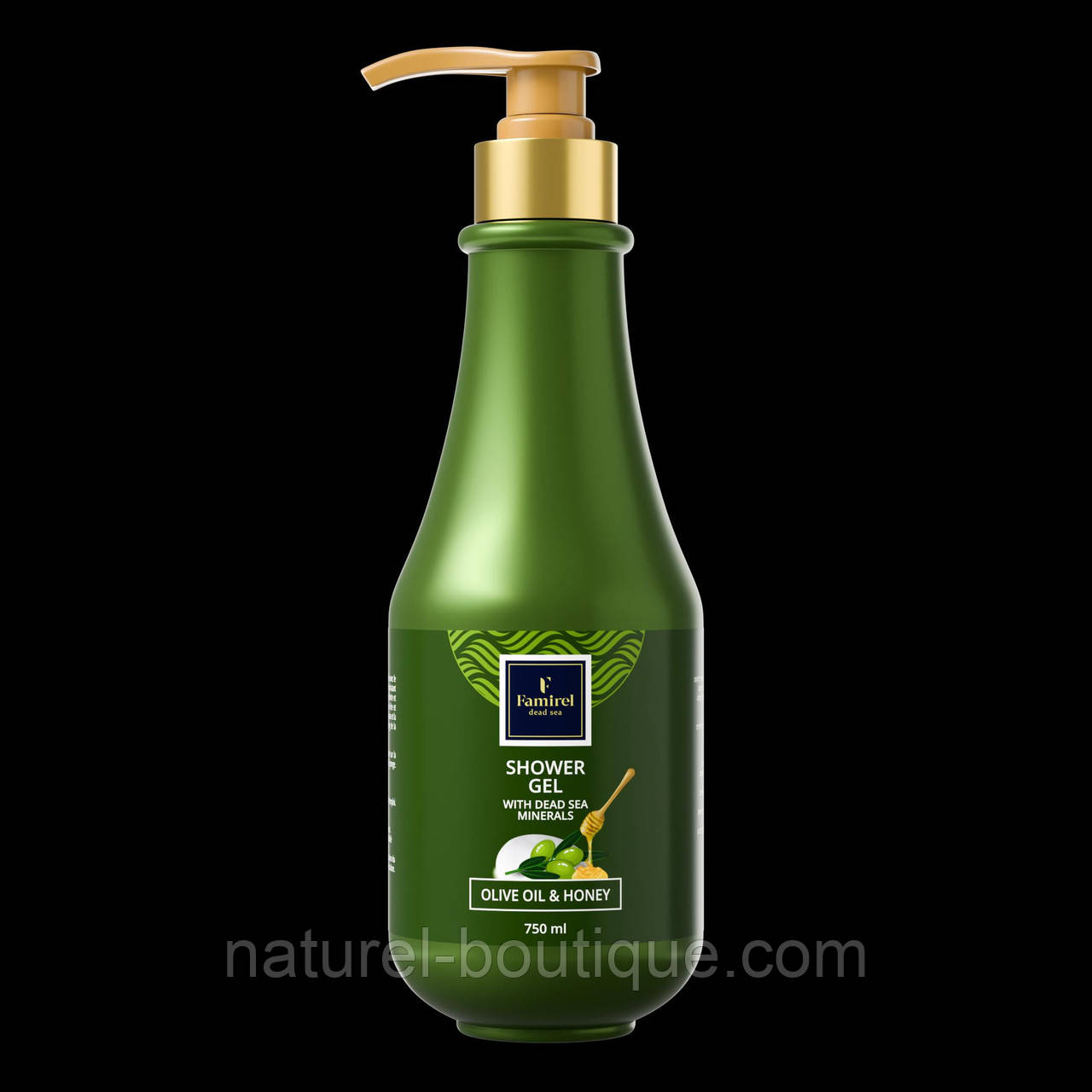 Гель для душу Famirel Олива-Мед 750 мл, фото 1