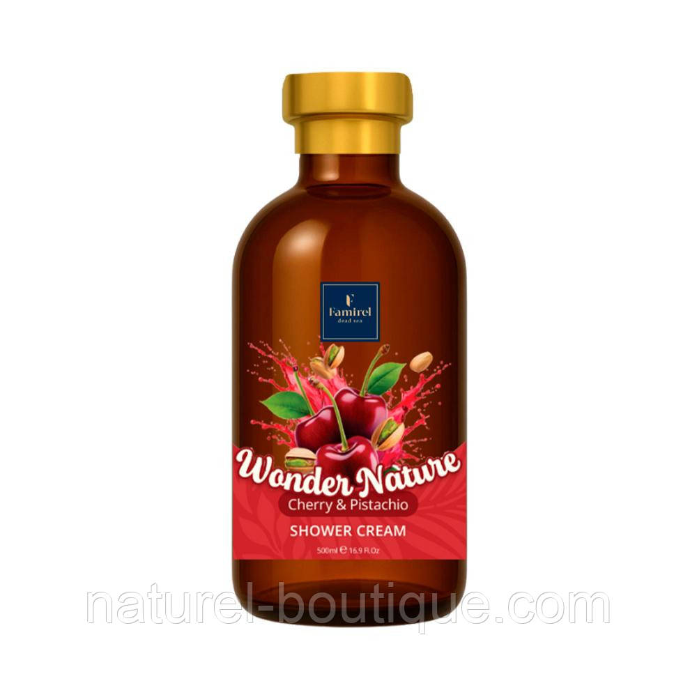 Крем-гель Famirel для душу Вишня та Фісташка Wonder Nature 500мл, фото 1