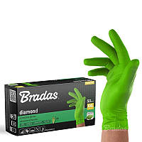 Захисні рукавички DIAMOND, нітрилові, XXL розмір 
10-11, зелені, RWJNDGR11