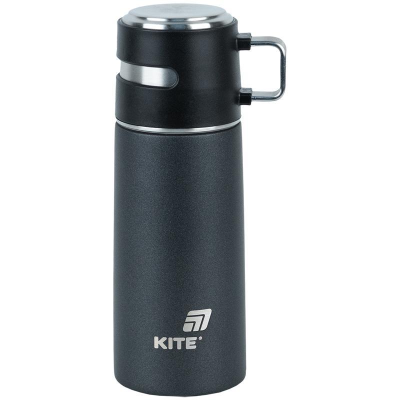 Термос Kite 350 мл чорний K25-1223-1, фото 1