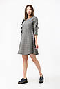 Сукня жіноча сіра в клітинку коротка демісезонна MKRM1208, фото 3