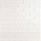 3D панель самоклеюча цегла 690х780х5мм Білий Матовий (001-5M) SW-00000587