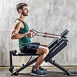 Домашній універсальний тренажер 40 в 1, компактний для всіх груп м’язів, багатофункціональний фітнес-комплекс, фото 3