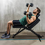 Домашній універсальний тренажер 40 в 1, компактний для всіх груп м’язів, багатофункціональний фітнес-комплекс, фото 4