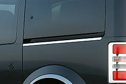 Молдинг під зсувні двері (нерж.) 2 двері, стандартна база для Ford Connect 2006-2009 рр