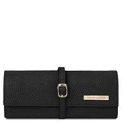 Футляр для зберігання ювелірних виробів із м'якої шкіри Tuscany TL142193 (Чорний)