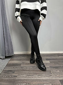 Лосини жіночі чорні зі штрипками MKKS6015-1