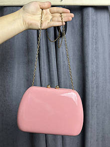 Сумка-клатч жіноча глянцева рожева MK3164-1