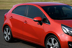 Окантовка вікон (нерж.) для Kia Rio 2012-2017 рр